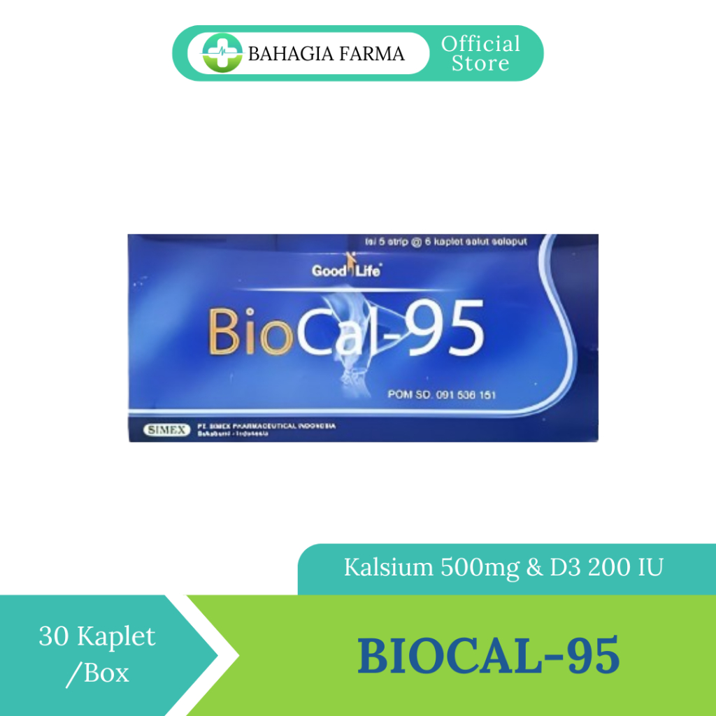 Jual Biocal-95 1 Box | 5 Strip | 1 Strip 6 Tablet - Calcium Ibu Hamil ...