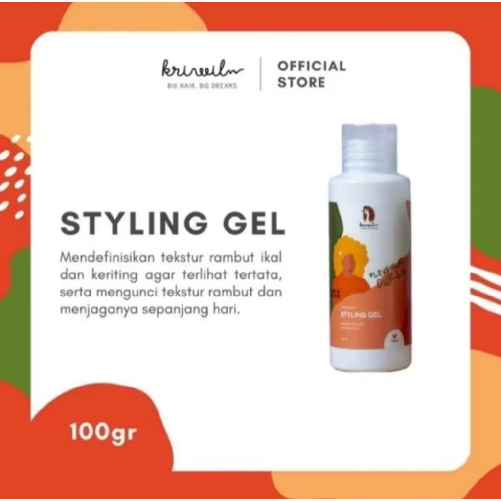 Jual Kriwil Styling Gel 250gram - Menjaga Rambut Ikal & Keriting Tetap ...