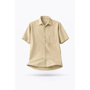 Broodis Kemeja Pendek Polos Coklat Coffee SOFTEE Short MONTY Series Brown Lengan Pendek Slimfit