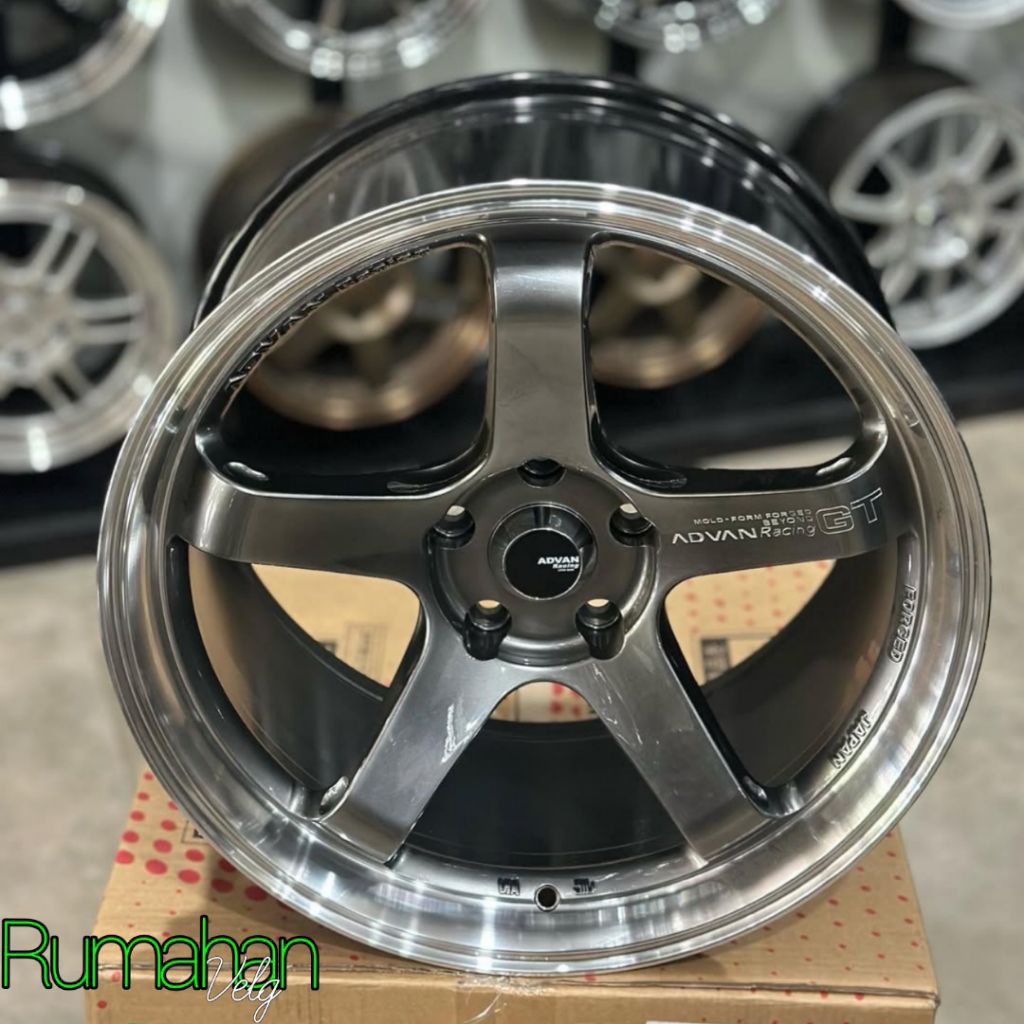 Jual velg mobil advan gt HYPER BLACK POLIS ring 18 lebar 9,5 velg mobil ...