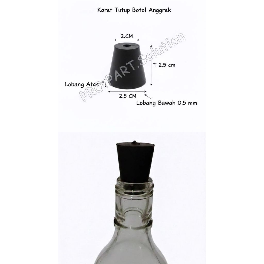Jual Karet Tutup Botol Anggrek/Rubber Stopper Botol Laboratorium ...