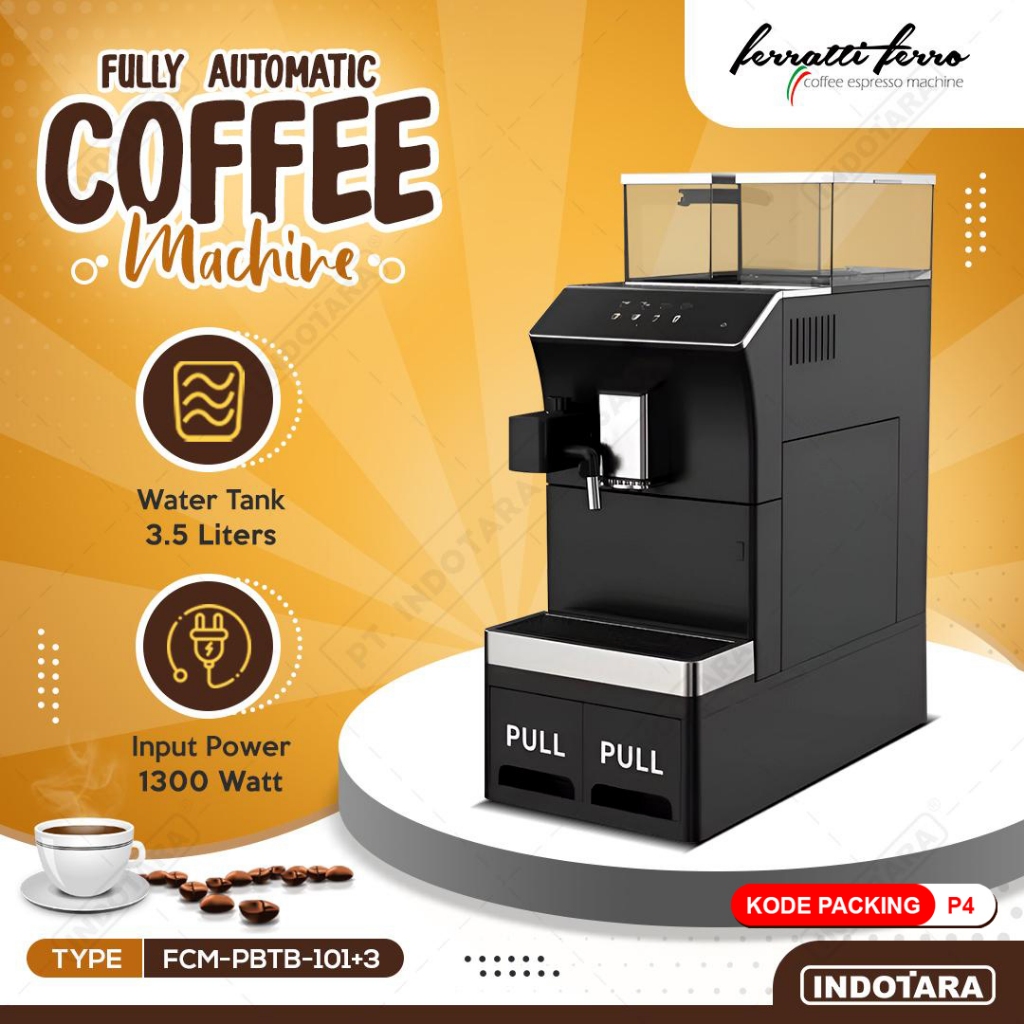Jual Mesin Kopi Komersial/Mesin Kopi Otomatis Ferratti Ferro FCM-PBTB ...
