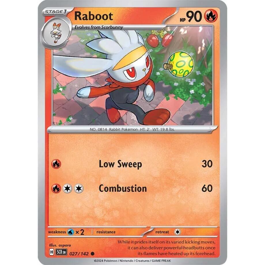 Jual Kartu Pokémon TCG Bahasa Inggris KONDISI NM Raboot - 027/142 ...