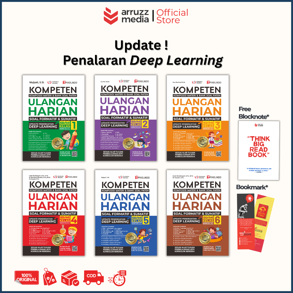 Jual Buku Ulangan Harian Kurikulum Merdeka Kelas 1, 2, 3, 4, 5 & 6 SD ...