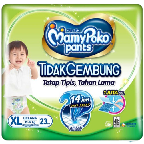 Mamypoko Pants Tidak Gembung Slim M30 L28 Xl26 Celana M 30 L 28 Xl 26 Mamy Poko - foto 3