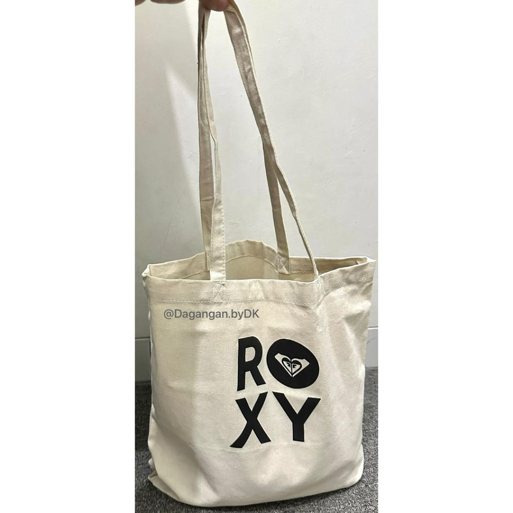 Jual Tas Roxy Tote Bag Original 100% White Cream | Shopee Indonesia