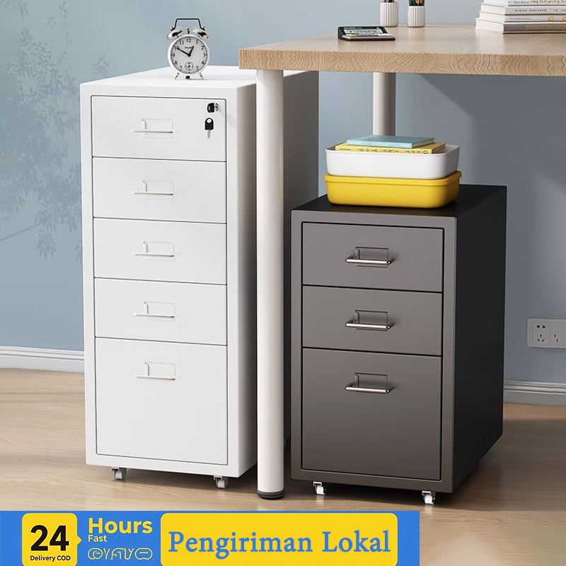 Jual Lemari File Laci Besi Lemari Arsip Lemari Berkas Dengan Kunci Roda ...
