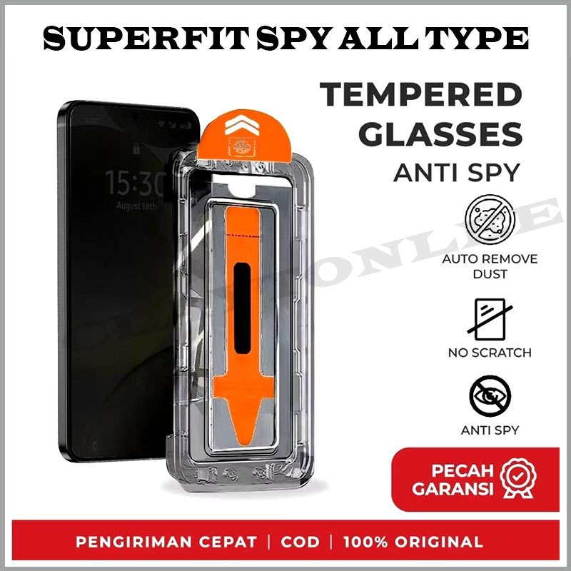 Jual Tempered Glass Superfit Magic Screen Protector Glossy Anti Spy ...