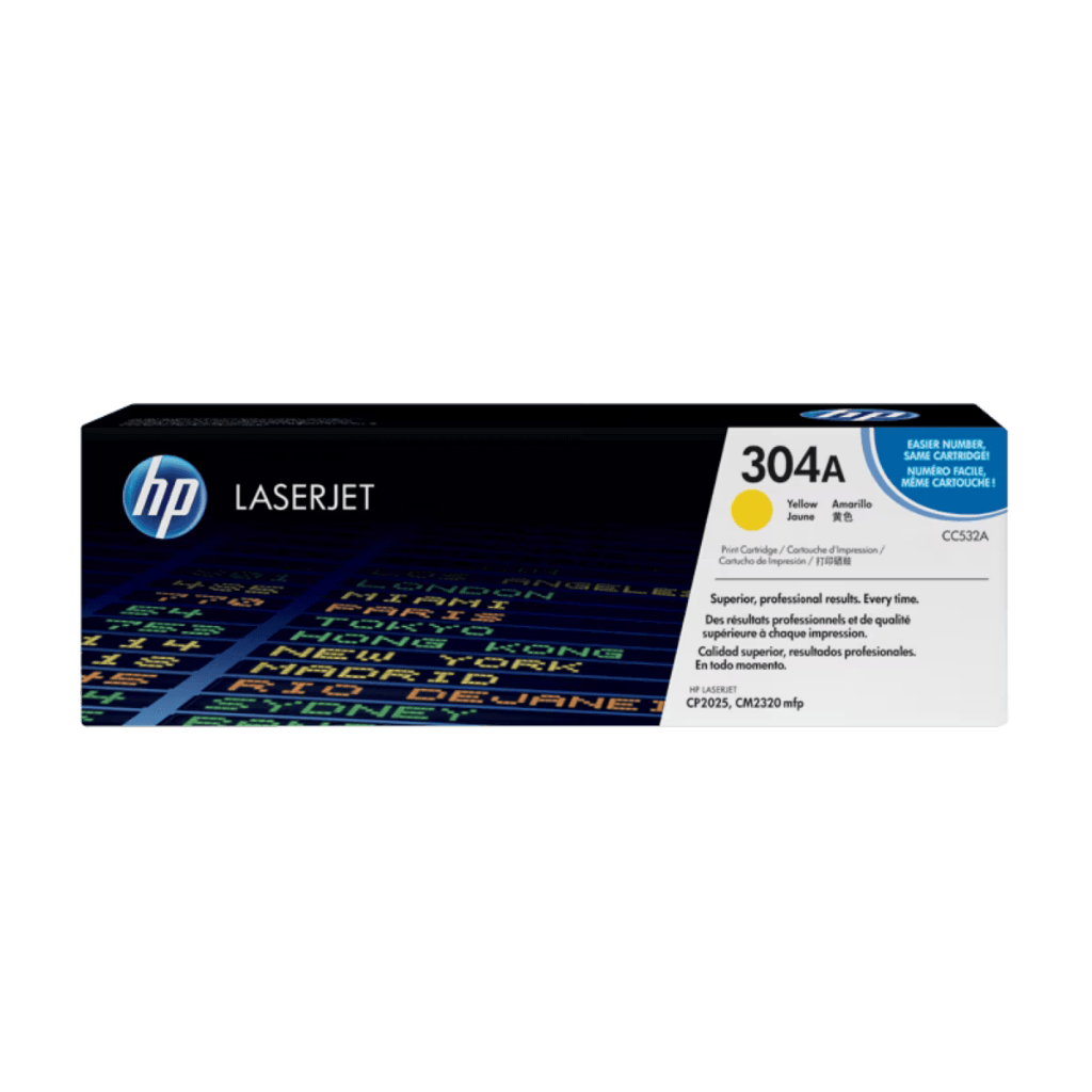 HP Toner 304A Black Cyan Magenta Yellow LaserJet Cartridge Original [C530A C531A C532A C533A] (5)