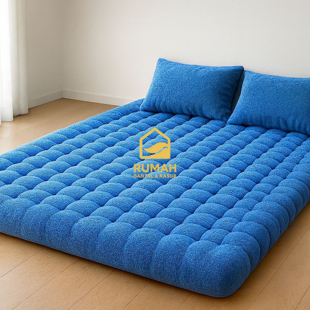 Jual Kasur Lantai Gender Bulu Rasfur Empuk Tebal Free 2 Bantal | Matras ...