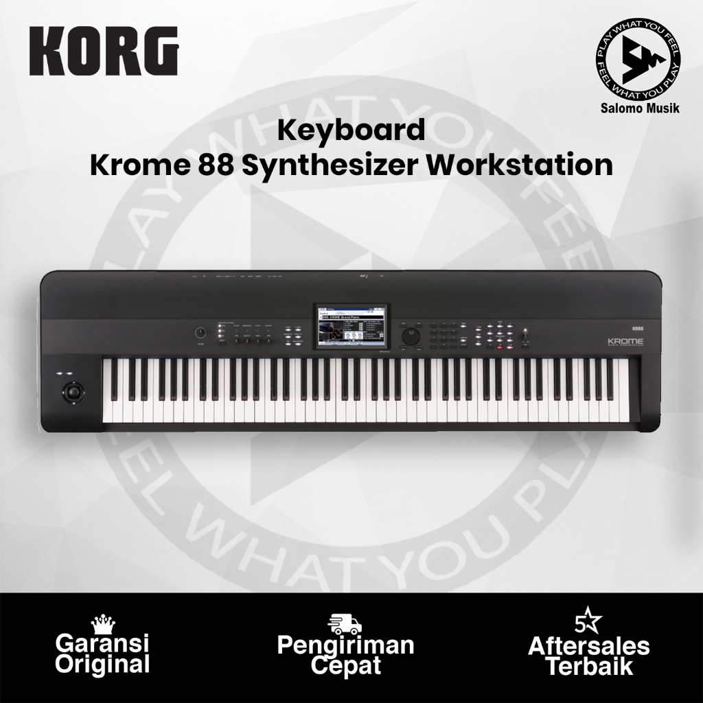 Jual Keyboard Korg Krome 88 Synthesizer Workstation Original | Shopee ...