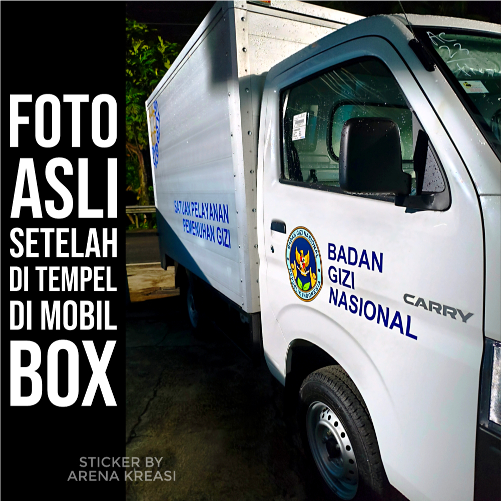 Jual Stiker Mobil MBG Cutting Sticker Satuan Pelayanan Pemenuhan Gizi ...