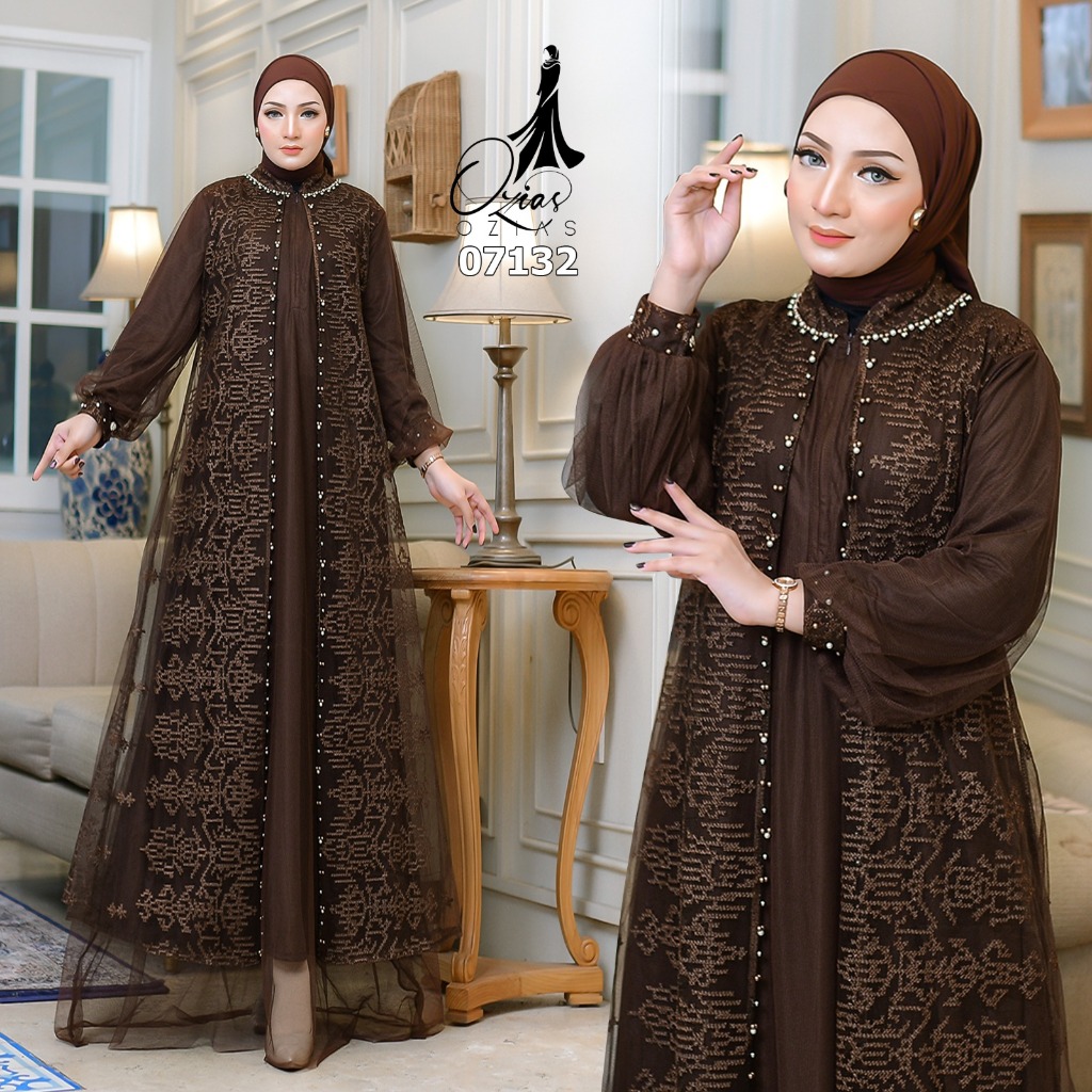 Jual OZIAS Gamis Tile Namira 07132 LD 105 120 150 I Gamis Tile Jumbo ...