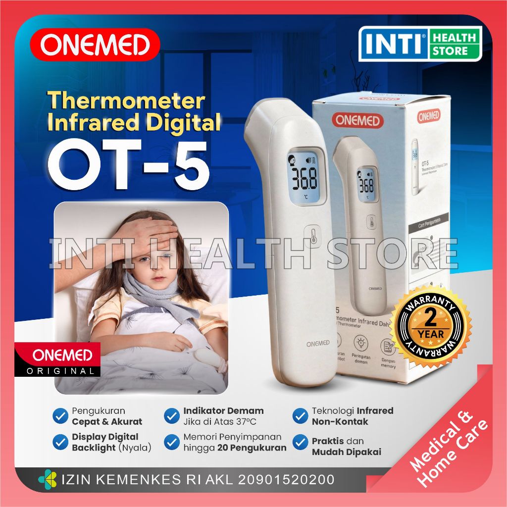 Jual Onemed | Thermometer Head 3 in 1 Sensor OT-5 | Termometer Infrared ...