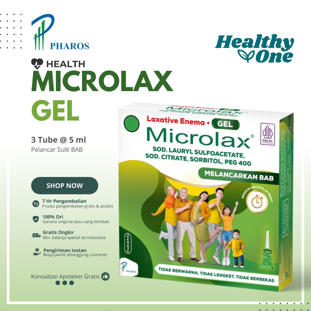 Jual Microlax Gel - Box isi 3 Tube @ 5 mL Atasi Sembelit (Susah BAB ...