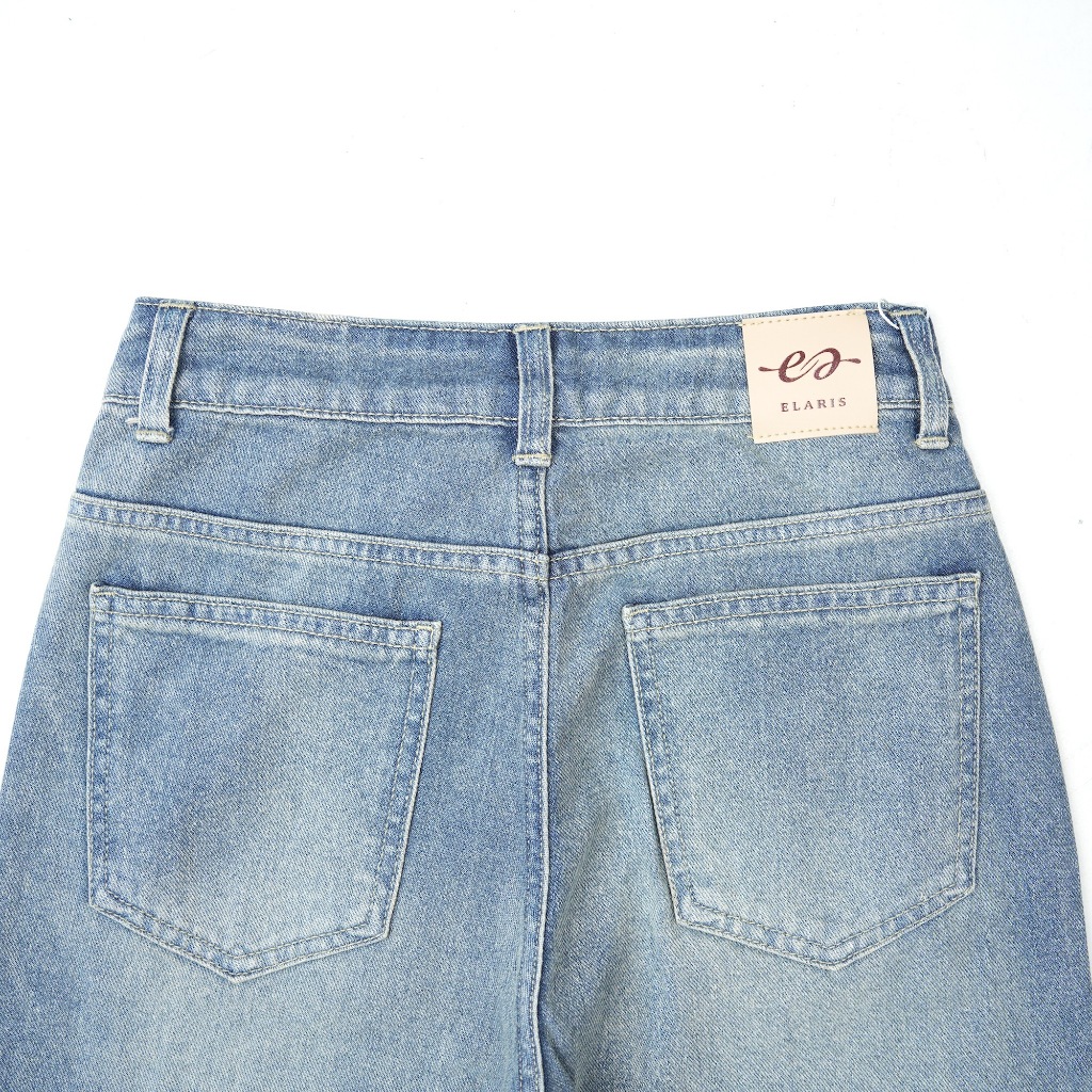 Elaris Jeans - Wide Leg Jeans Regular | Celana Jeans Wanita Longgar Royal Blue foto 5