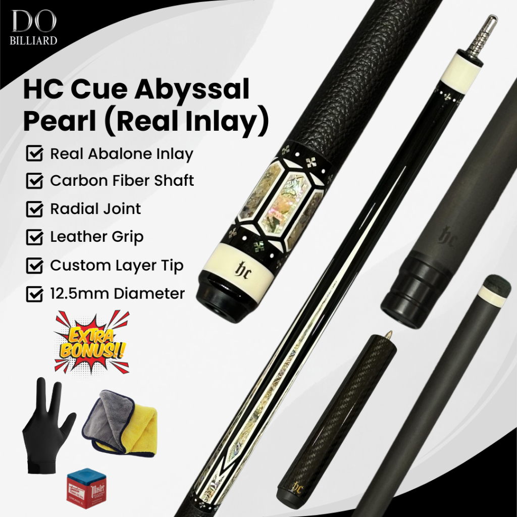 Jual (REAL INLAY) Stick Billiard HC CUE ABYSSAL PEARL Real Abalone ...