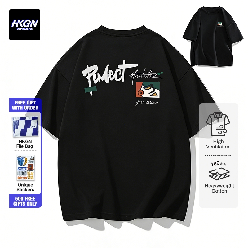 Jual HKGN - Kaos Oversize Print Keren | Heavy Cotton 16S Tebal | Distro ...