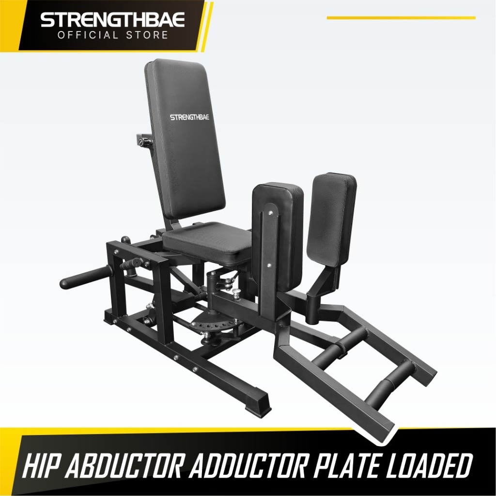 Jual Hip Abductor Adductor Machine Plate Loaded STRENGTHBAE Commercial ...