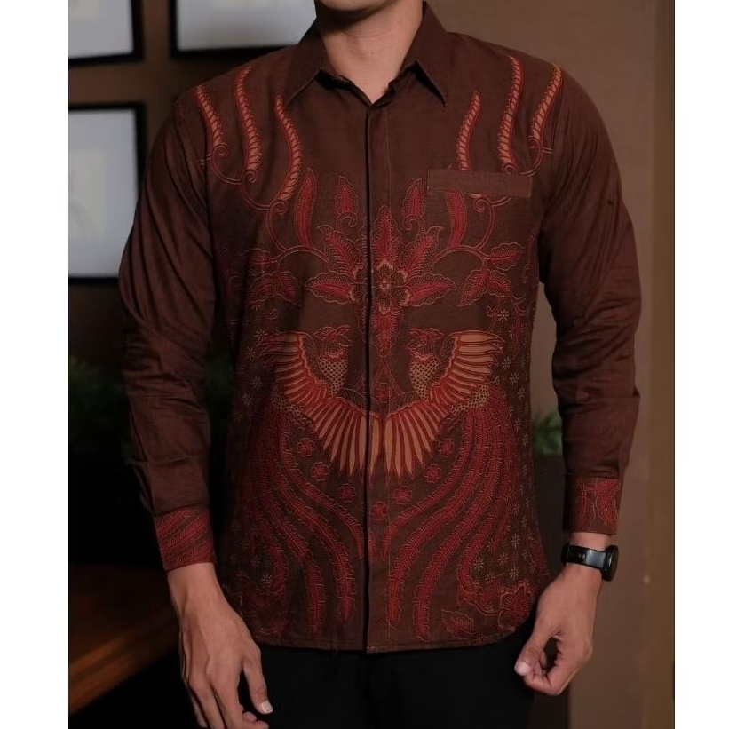 Batik Pasangan Couple Motif Aizha Mahogany Lapis 2