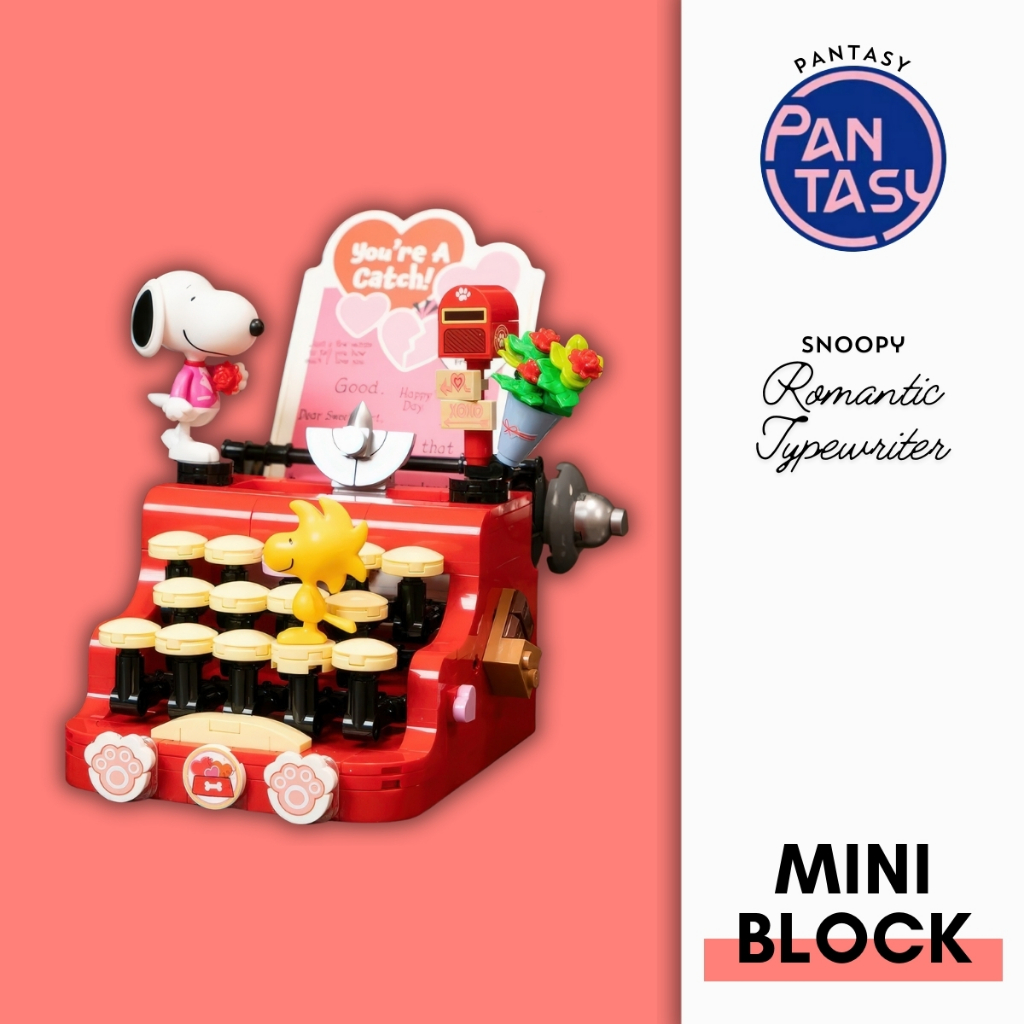 Jual Pantasy 86913 Snoopy - Romantic Typewriter Mini Block | Shopee ...