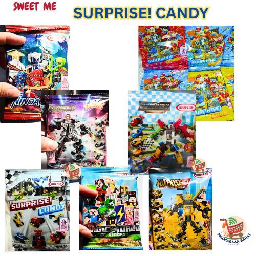 Jual 10pc (1 Renteng) Surprise Candy Ninja / Mobil /Lego Karakter / My ...