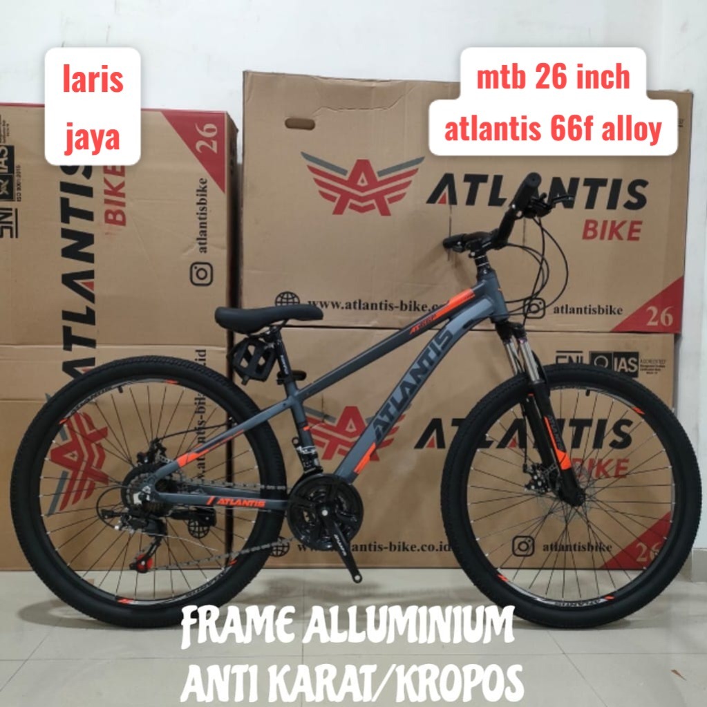 Jual Atlantis 66f Bike MTB 26 Inch Fram Aluminium TERBARU | Shopee ...