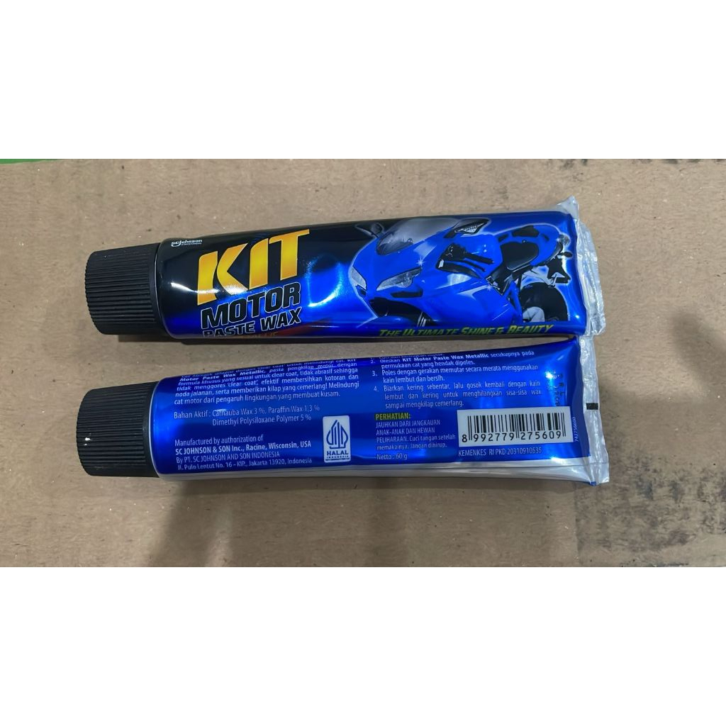 Jual KIT METALLIC MOTOR WAX MOTOR PASTE BIRU DAN KUNING POLES PENGKILAP ...