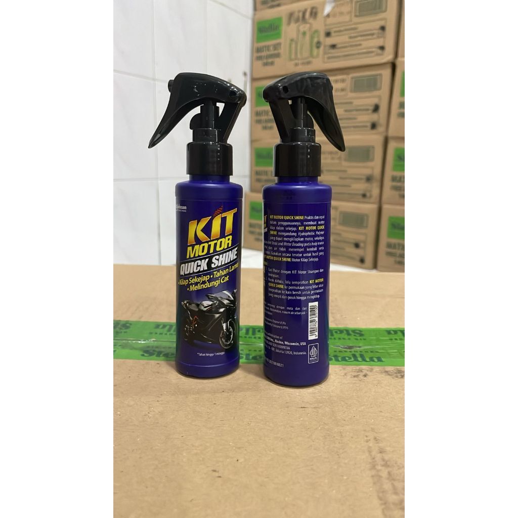 Jual KIT MOTOR QUICK SHINE BOTOL DAN REFILL SPRAY 100ML PENGKILAP CAT ...