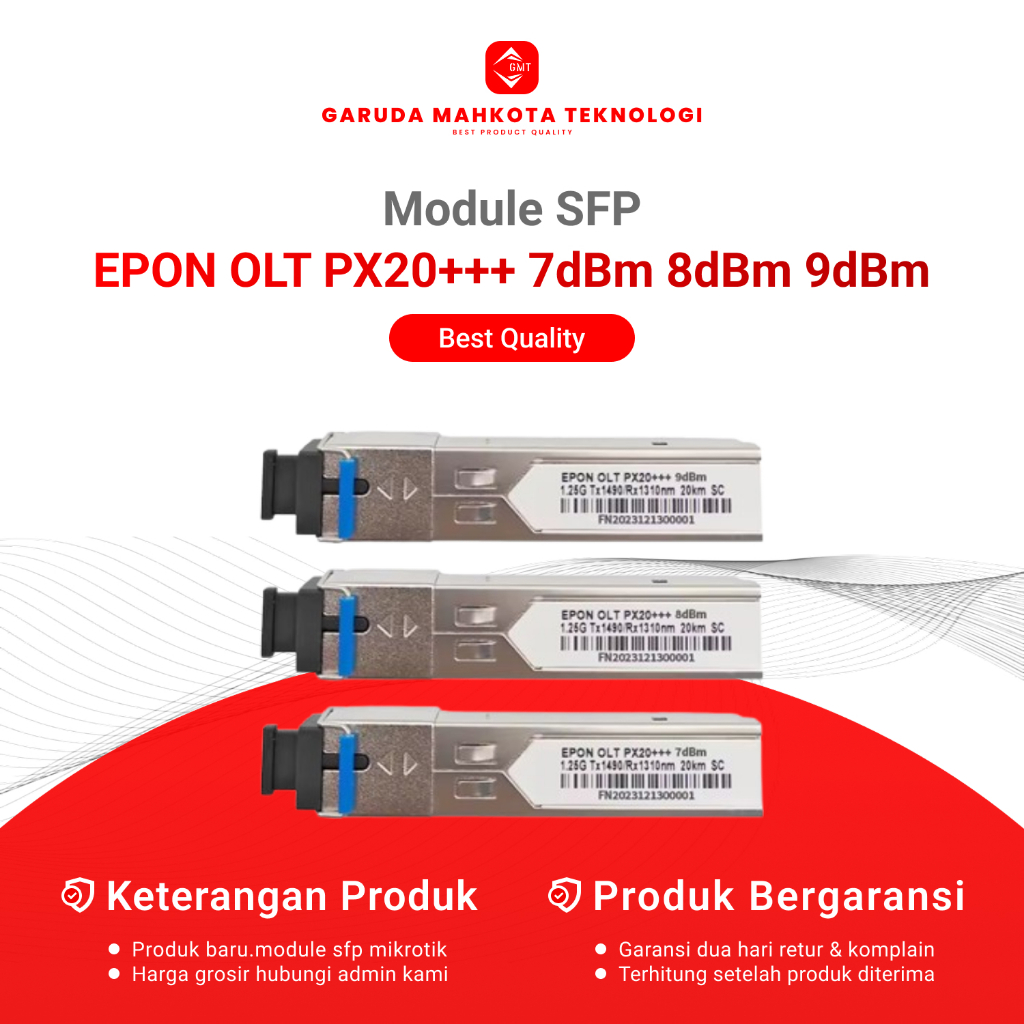 Jual SFP EPON OLT PX20+++ 7dBm 8dBm 9dBm Module SFP Support HIOSO HSGQ ...