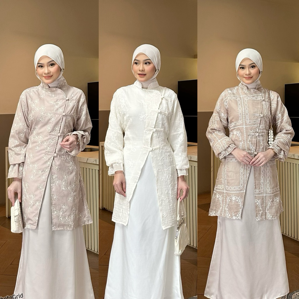 Jual Napusha -Fariza Outer | Tunic Tencel |Tunic Brukat | Papersilk ...