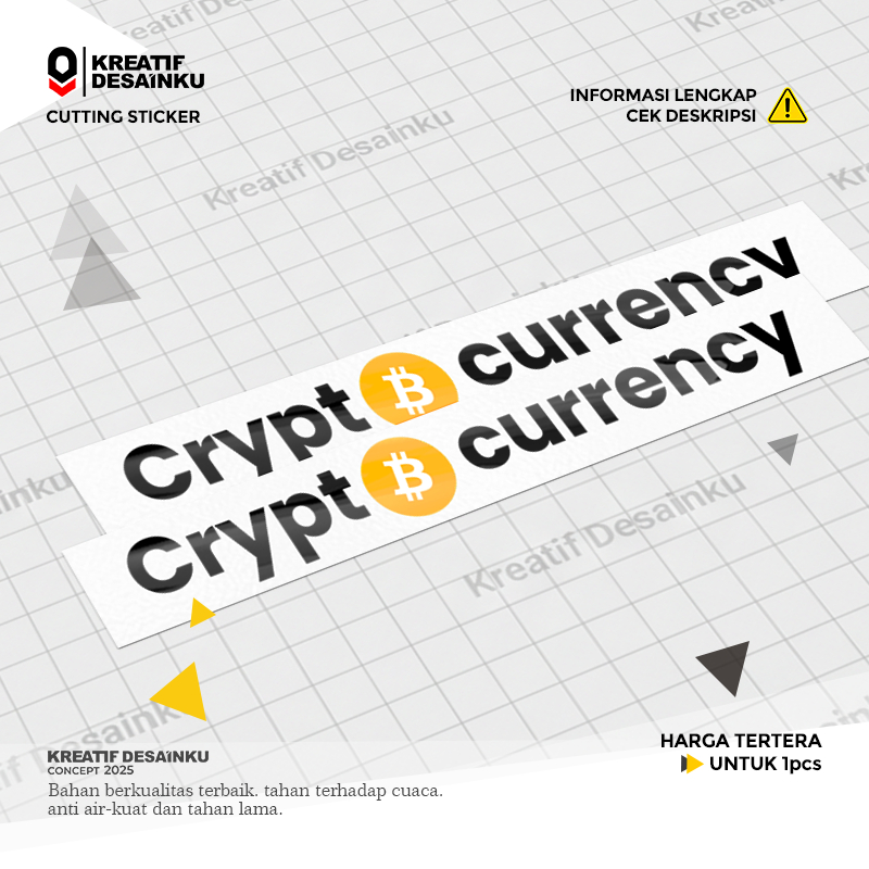 Jual Cutting Stiker Crypto Currency Logo Coin Meme Kripto Bitcoin Tahan ...