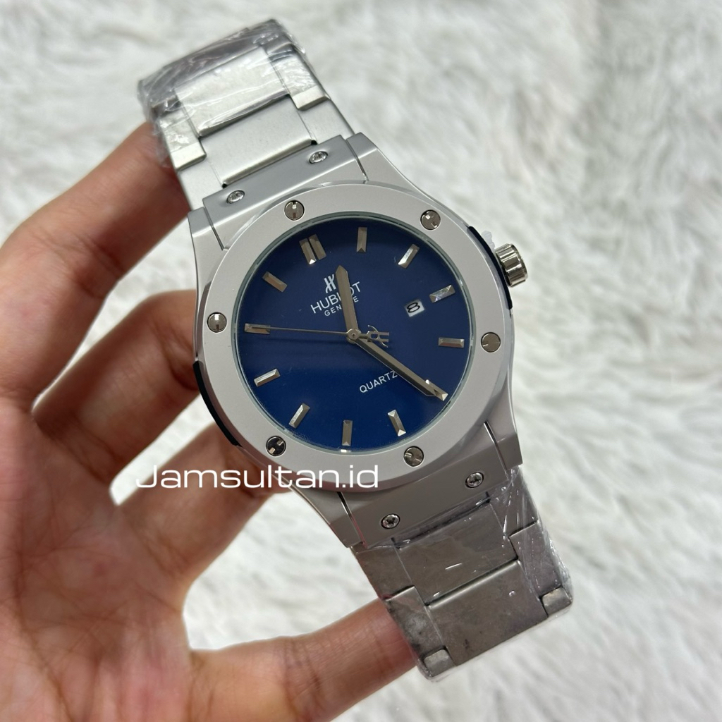Jual JAM TANGAN SULTAN PRIA HB CLASSIC RANTAI STAINLESS TANGGAL AKTIF ...