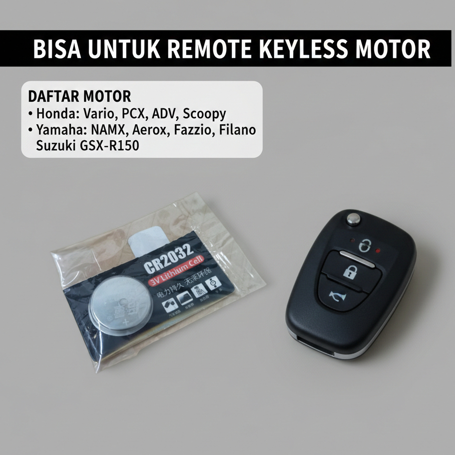 Jual Baterai Remote Keyless Double Power Motor Honda Vario PCX ADV ...