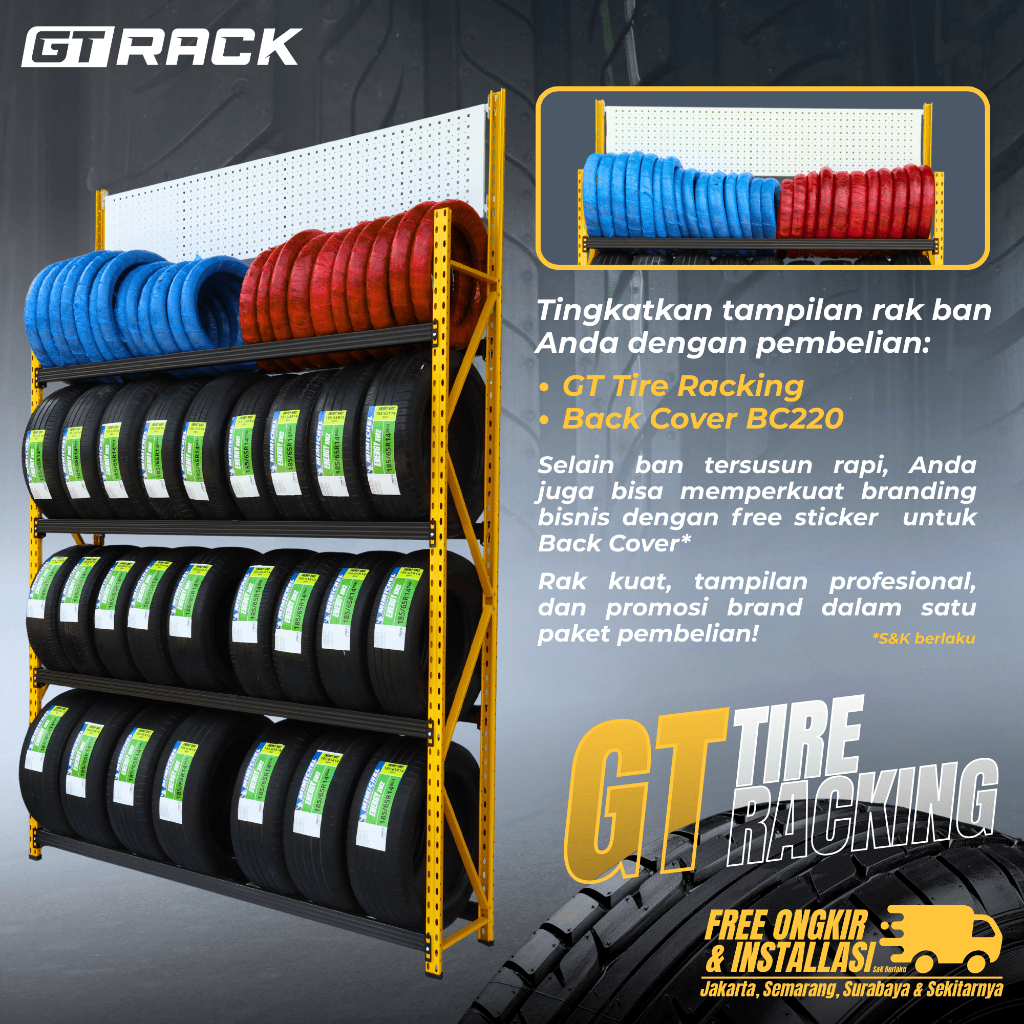 Jual RAK BAN MOTOR DAN BAN MOBIL GT RACK GTR320 MAX TIRE RACK 4 SUSUN ...