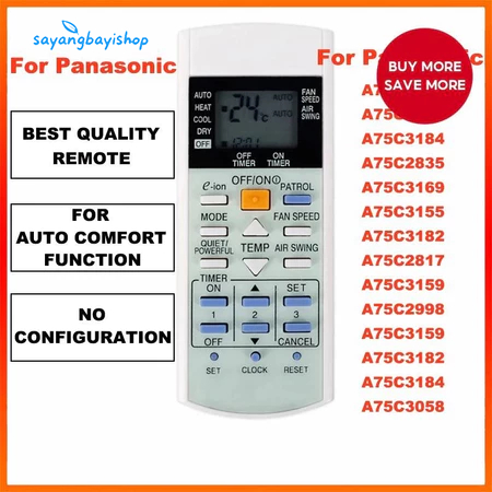 Jual Remote AC Universal Panasonic Kompatibel Split & Standing | Shopee ...