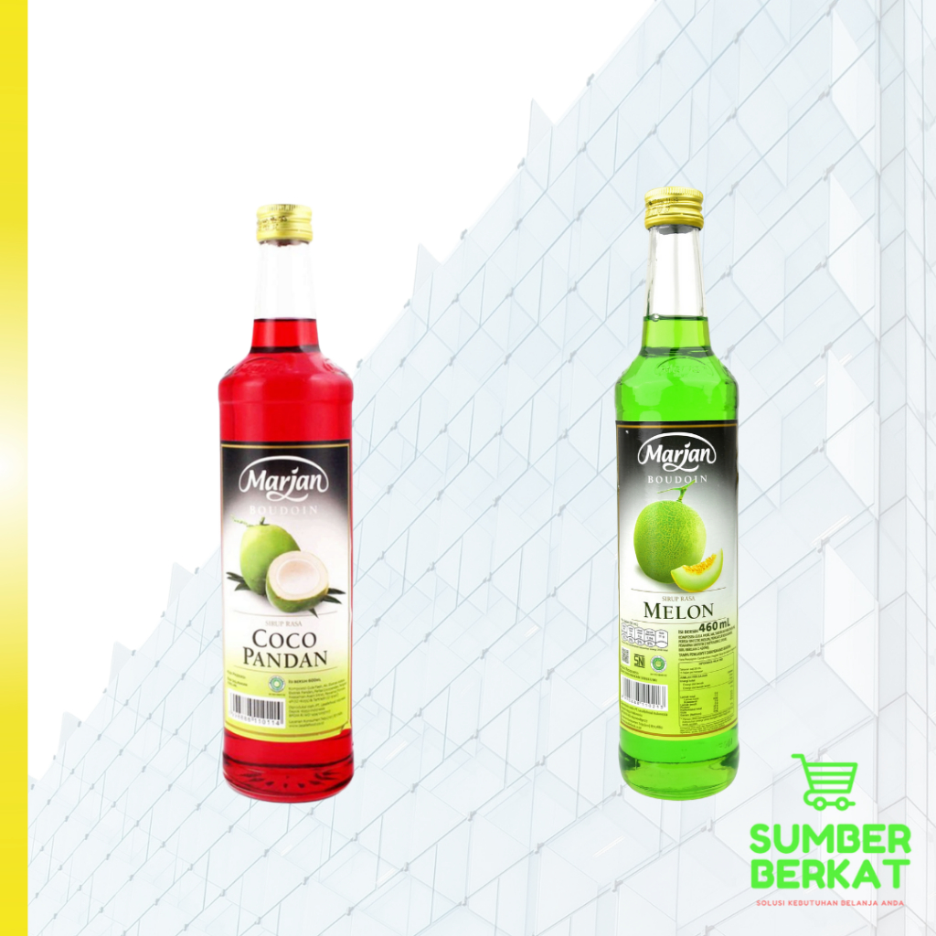 Jual Sirup Marjan Rasa Coco Pandan dan Melon Botol 460ml | Shopee Indonesia