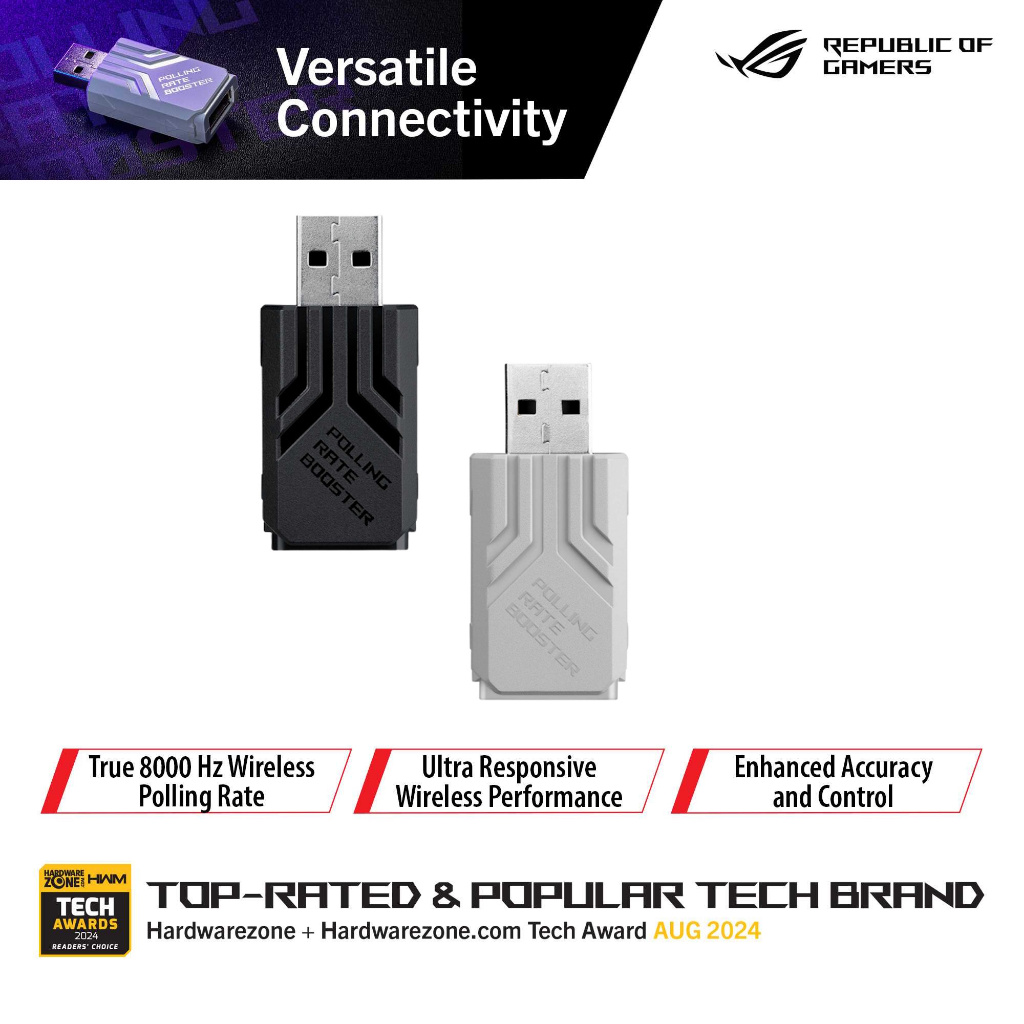 Jual ASUS ROG Polling Rate Booster, Experience supersmooth cursor ...