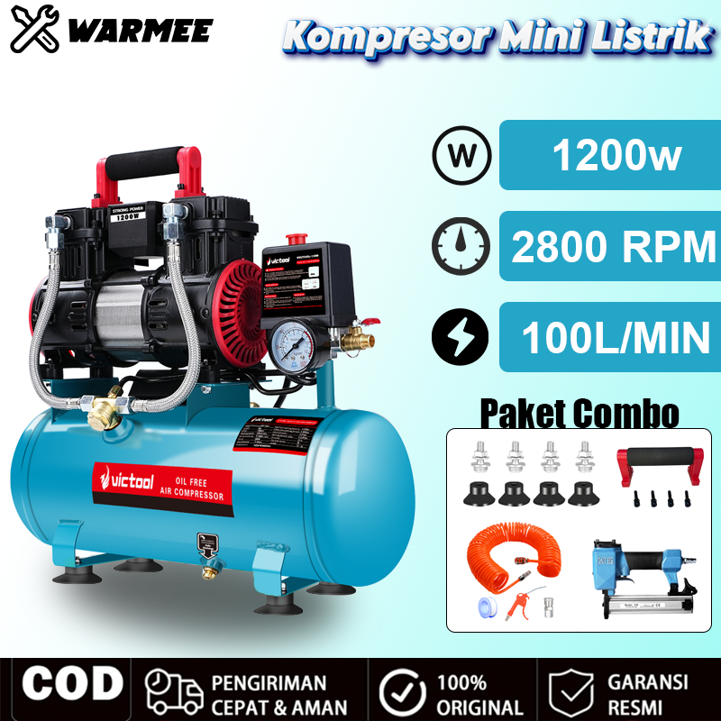 Jual WARMEE Kompresor Angin Listrik 100L/min Kompresor Mini Listrik ...
