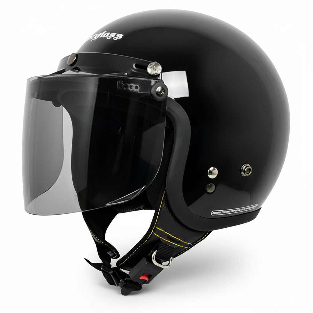 Jual HELM CARGLOSS PREMIUM SNI + KACA FLAT DATAR INJAK | Shopee Indonesia