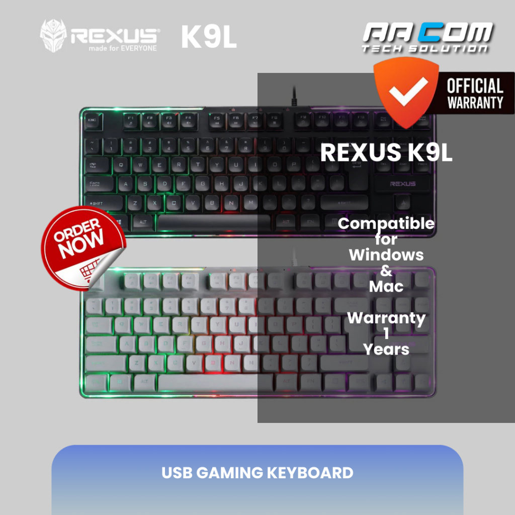 Jual REXUS K9L KEYBOARD MEMBRANE BATTLEFIRE - RGB BACKLIGHT | Shopee ...