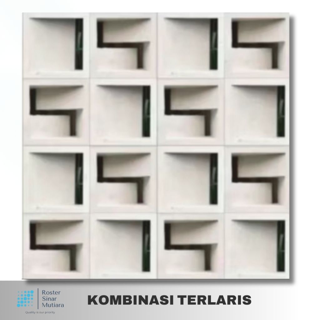 Jual ROSTER MINIMALIS kombinasi (20x20)roster beton, roster dinding ...