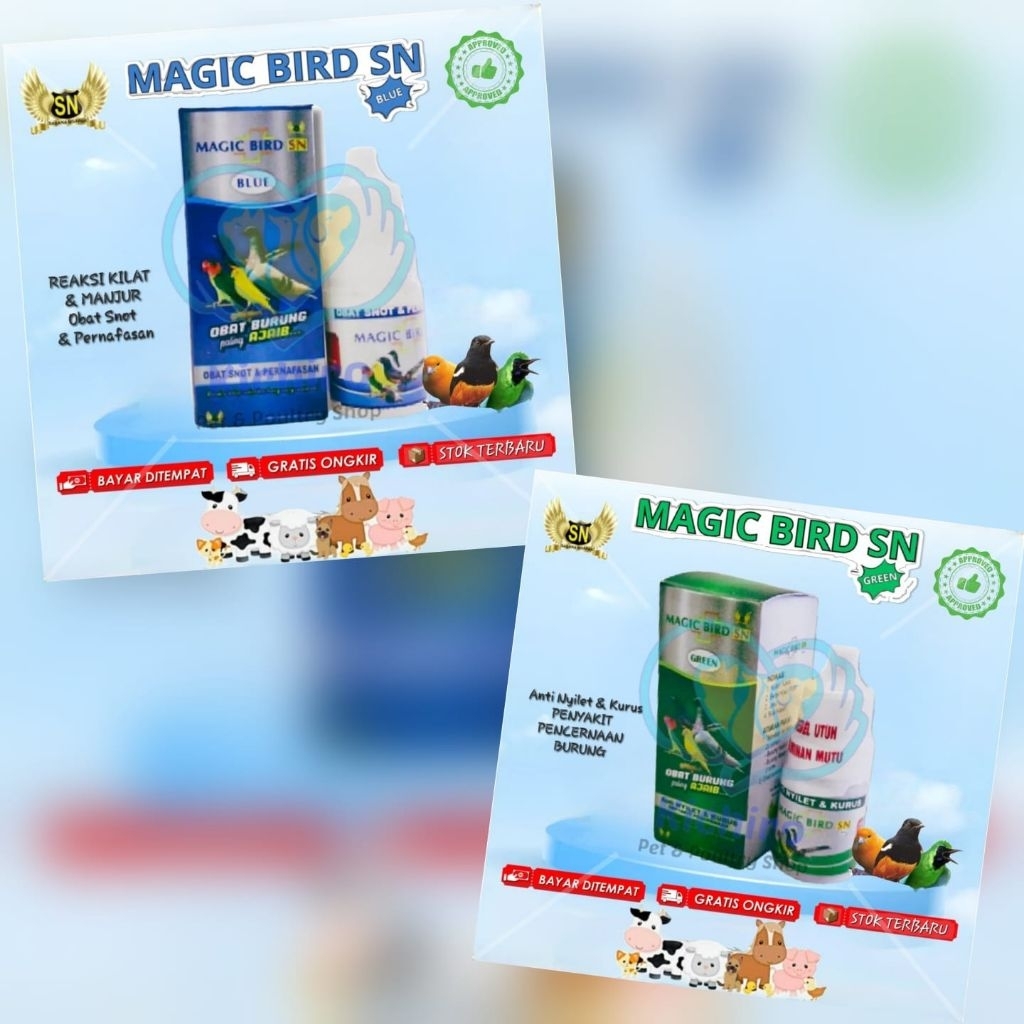 Jual Magic Bird Blue / Green SN ( Sasana Ngapak ) Obat Burung Untuk ...