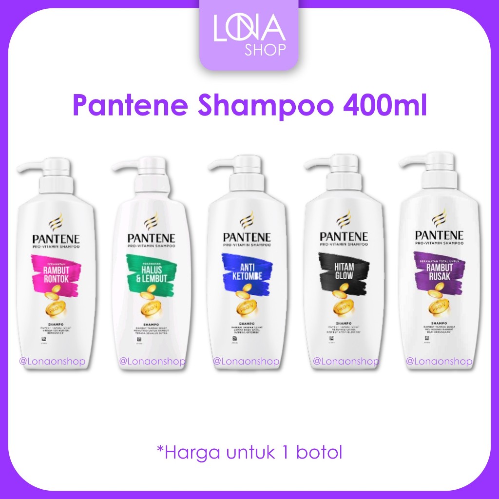 Jual Pantene Shampoo Pro-V 400ml | Sampo Perawatan Rambut Rontok Rusak ...