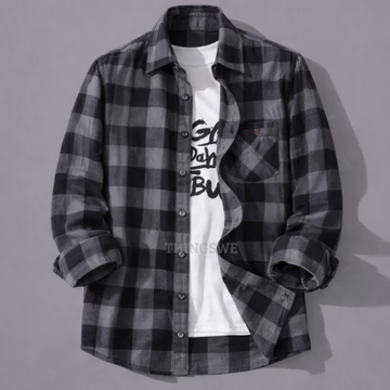 Flanel Premium Kemeja Lengan Panjang Pria Wanita