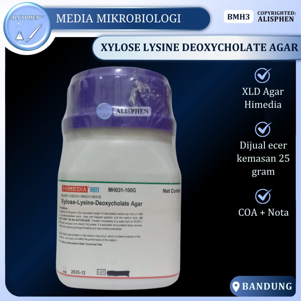 Jual [BMH3] Xylose Lysine Deoxycholate Agar 25 GRAM / XLD Agar ...