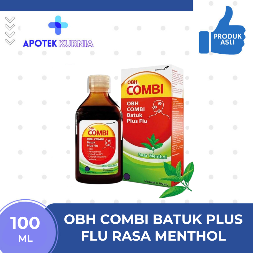 Jual OBH COMBI BATUK + FLU RASA MENTHOL SIRUP 1 BOTOL @ 100 ML | Shopee ...