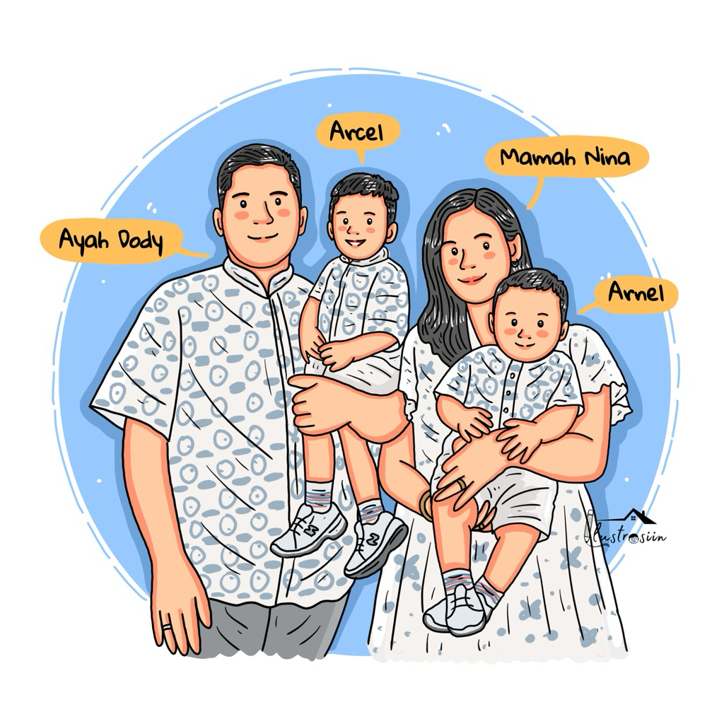 Jasa custom ilustrasi digital (soft copy murah)