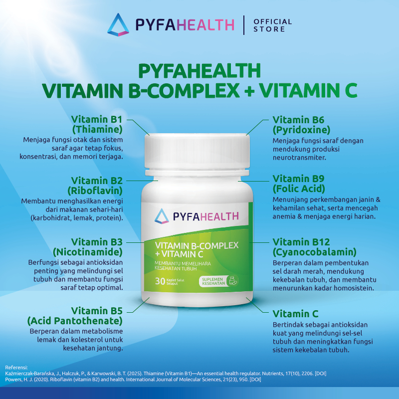 Jual [TWIN PACK] PYFAHEALTH VITAMIN | MULTIVITAMIN & MINERAL, VITAMIN B ...