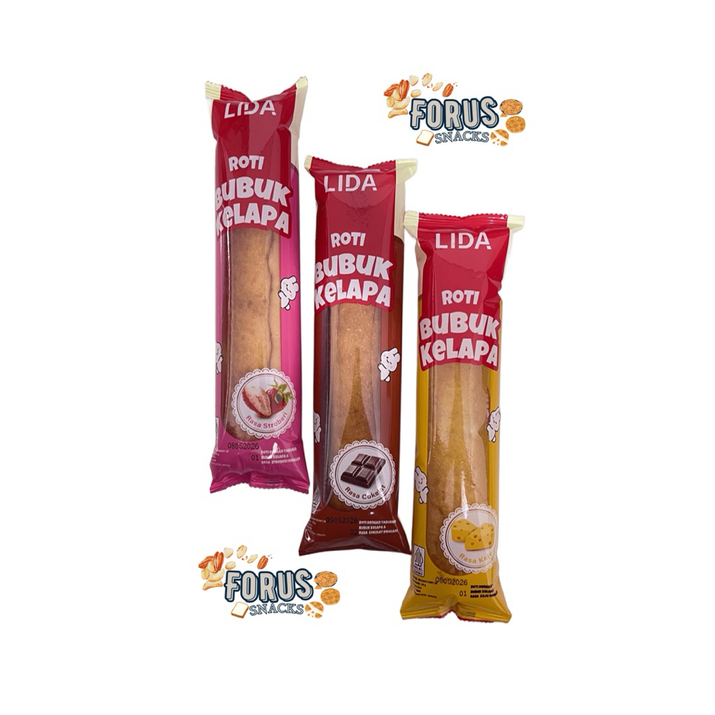 Jual Roti Gulung LIDA Ukuran JUMBO Roti VIRAL Taburan Bubuk Kelapa ...